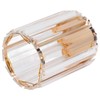Cosmetic Brush Holder Transparent Glass Round Decorative Desktop Pen Storage