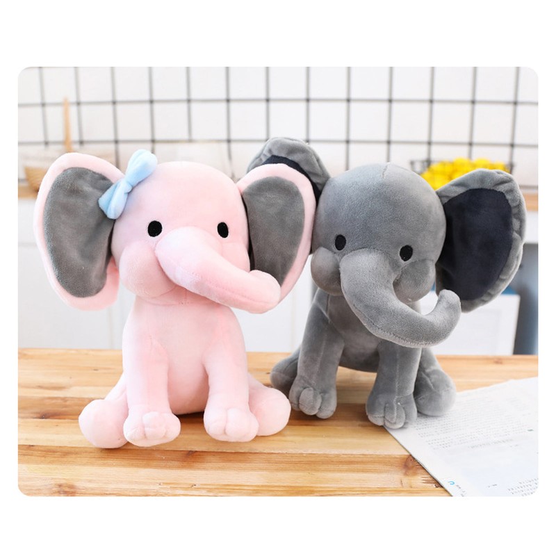 Elephant Plush Toy Multipurpose Cute Safe Comfortable Soft Fluffy Stuffed