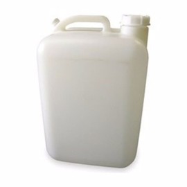 Approved Vendor HOZQ8-885 Plastic Carboy, 5 Gal, with Handle & Cap, White