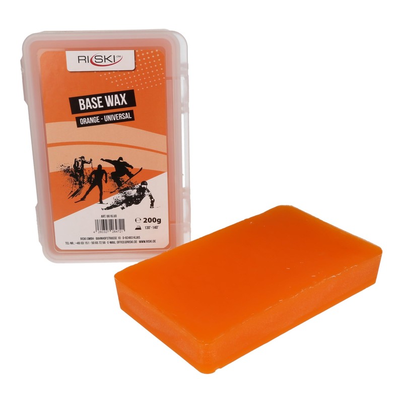 RiSki Ski Wax Base Wax Universal Orange 200 g