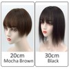 Nature Straight Human Hair Topper Y-Shape 10x11cm Silk Base Clip