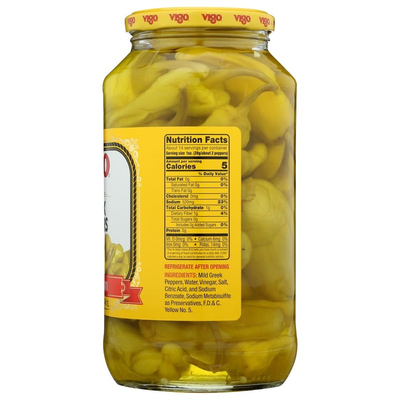 Vigo : Peppers, Greek, 32 OZ
