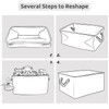 Mangata Foldable Storage Box, Small Thickened Fabric Storage Basket with