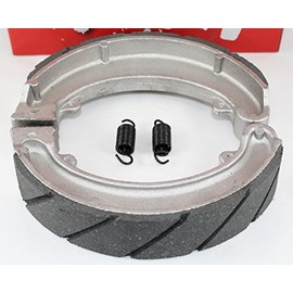 QUALITY WATER GROOVED REAR Brake Shoes & Springs for the 1985-1987 Honda ATC 250 ES Big Red & 250 SX ATCs