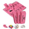 Mr. Pen Pink Pencil Erasers, Large, Pack of 12, Back