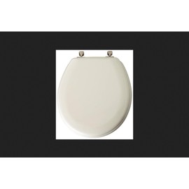 Mayfair Round White Molded Wood Toilet Seat