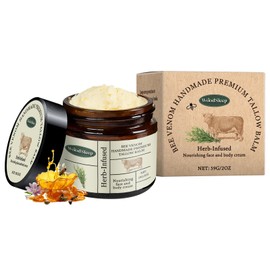 Beef Tallow Honey Balm, Beef Tallow Moisturiser, Grass Food Beef Tallow Balm, Beef Tallow for Skin