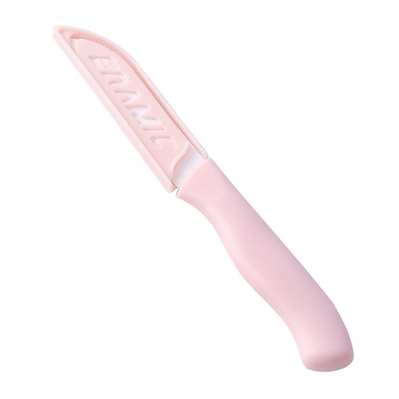 WWZJ 6 Pack Pink Paring Knives with Cover, Lightweight Ceramic