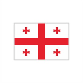 Womaha 30 Temporary Georgia Flag Tattoos Fans Face Tattoo Stickers for Adults Kids Group Activity Props