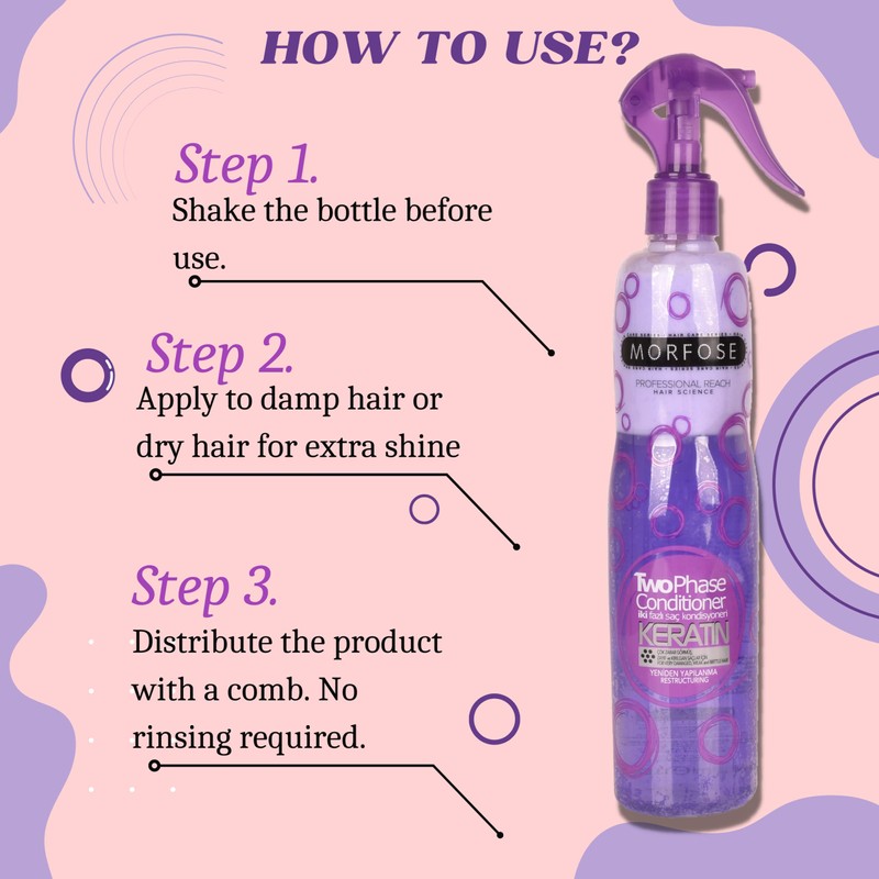 Morfose Leave in Conditioner (Keratin, 400 ml (Pack of 1)