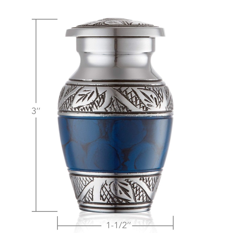 Reminded Small Cremation Urns for Human Ashes, Mini Keepsake Set