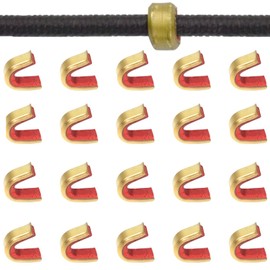 ZEACCT 20 Pcs Bow and Arrow Positioning Buckle, Archery Bow String Nocking Points, Bowstring Nocking Point, Arrow Buckle Points, Bow String Buckle Points, for Recurve Bow or Takedown Bow