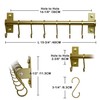 Dseap Kitchen Utensil Holder Hanger, Pot and Pan Rack Wall
