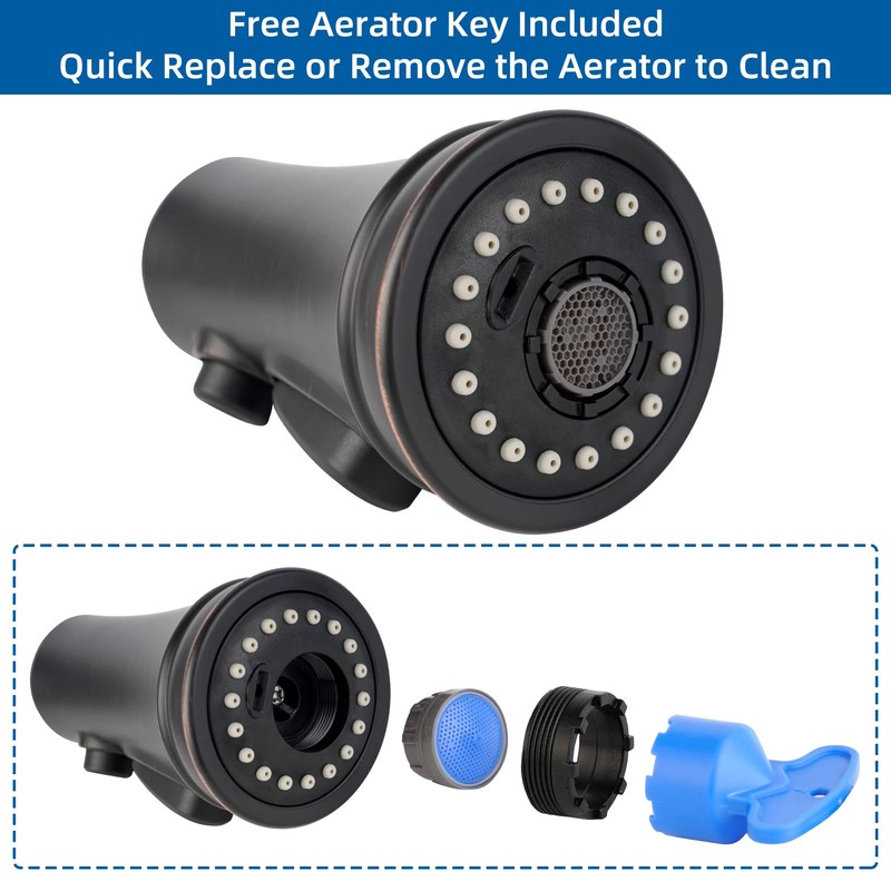Hibbent Kitchen Faucet Head Replacement, NSF/ANSI/CAN 61 & CUPC Certified,