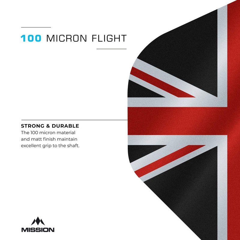 Mission Darts Alliance Flights Extra Strong Premium UV Flights Union