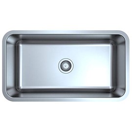 ZUHNE Milan Undermount Kitchen Sink Stainless Steel (32" by 18" by 9" Single Bowl)