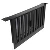 Canplas Industries-16" x 9" Black Rectangular Vinyl Standard Foundation Vent