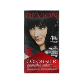 Revlon Colorsilk Beautiful Color Permanent Hair Color, #10 Black, 1 Pack