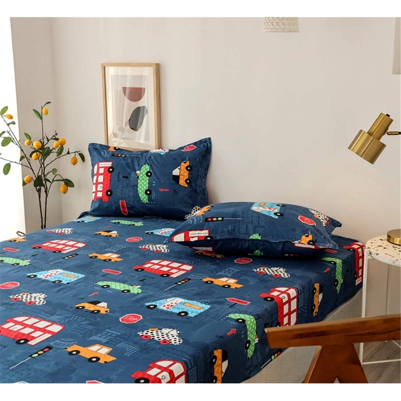 Chickwin Nordic Fitted Sheets Bedding Sheets with Deep Pocket 30cm