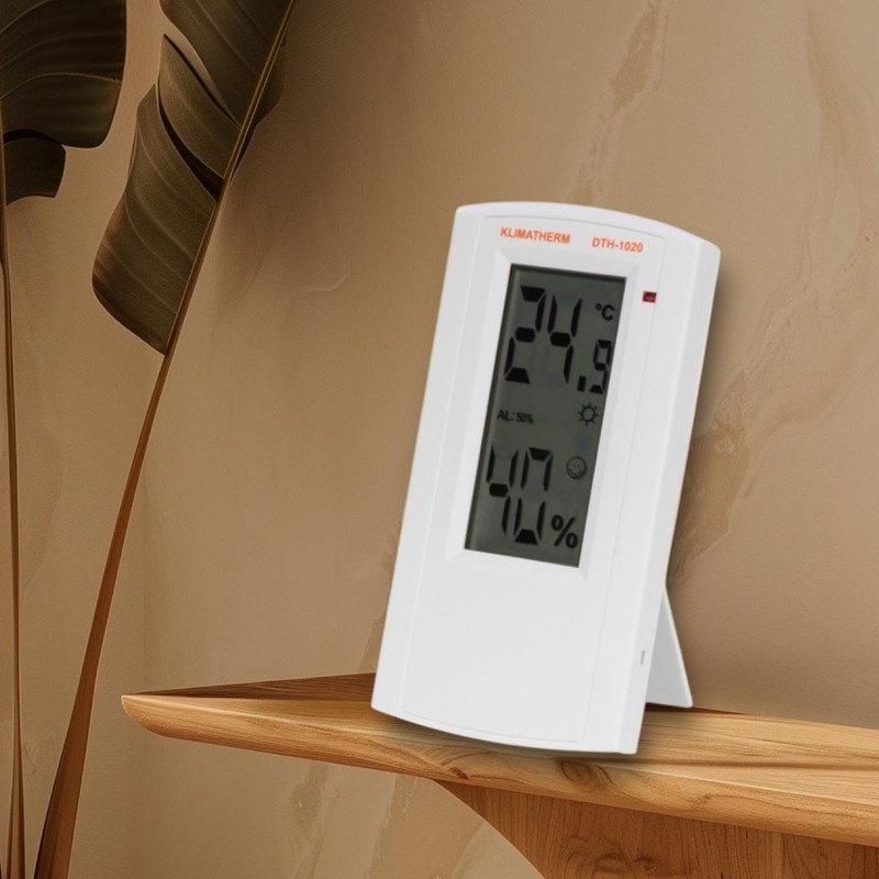 KLIMATHERM DTH-1020 Indoor Climate Meter Digital Thermo-Hygrometer, Hygrometer Thermometer, Indoor