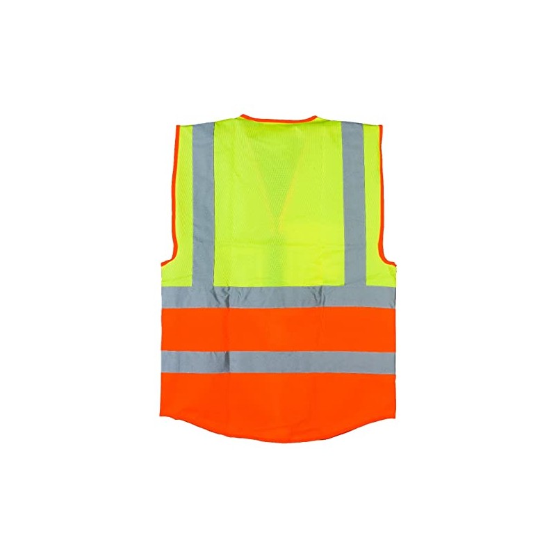 BeruStar High Visibility Vest 2-Colour Yellow / Orange with Zip