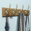 IBosins 32 Pack Antique Brass Coat Hooks Wall Mounted with