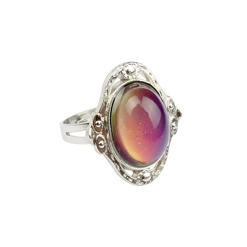 Prettyia Conjunto De Anillo De Collar De Piedras Preciosas Ovaladas,