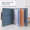 SKYDUE 3 Ring Binder with Clipboard, 2 Inch Heavy Duty
