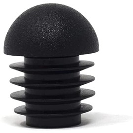 Design61 8 Lamellar Plugs for Round Tubes with Ball Head Diameter 25.5 - 26.5 mm Black