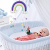 Baby Mobile Baby Bed Wind Chimes Hanging Clouds Raindrops Rainbow