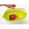Kokubo Colander Spin Wheel Colander Oval Green KK-311