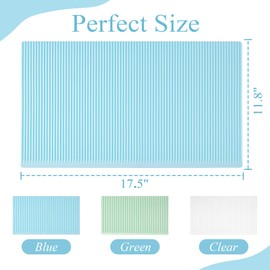 Non-Slip Silicone Refrigerator Liners for Shelves, Reusable Washable Fridge Shelf Drawer Liners, Cuttable Waterproof Oilproof Fridge Liner for Glass Shelve Kitchen Cabinet Drawer Mats (Blue, 1 Pack)