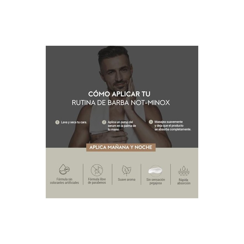 Serum para Crecimiento de Barba y Bigote | 3% Ingrediente