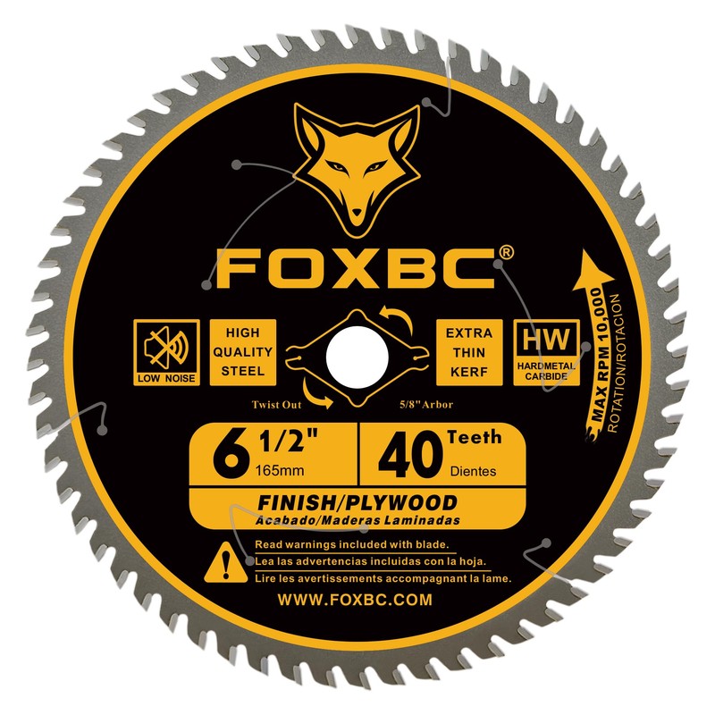 FOXBC 6-1/2 inch Circular Saw Blade 24T 40T 60T Combo