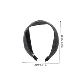 Beavorty Headband for Women Wide Headband Large Head Bands Elastic Stretchy Head Bands Sport Hair Workout Grey