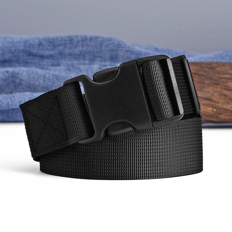 AMNGYOOK 2PCS Tactical Belts, Canvas Quick Release Tactical Belt Wide
