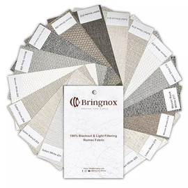 Bringnox Motorized Blinds,Roman Shades for Windows(Fabric Swatch)