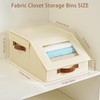 Amllas Closet Organizers and Storage, Stackable Closet Drawers, Fabric Storage