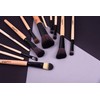 Maquillali Set profesional de 24 piezas brochas para maquillaje (Madera
