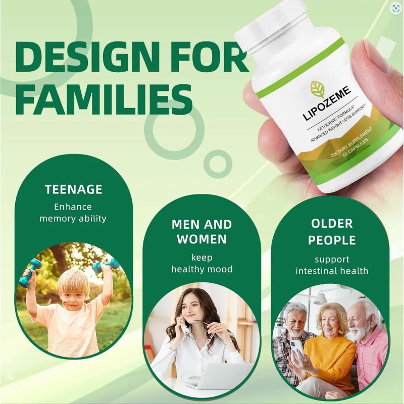 Lipozem For Energy, Vitality Andwellness, 100 Natural Sin Sabor