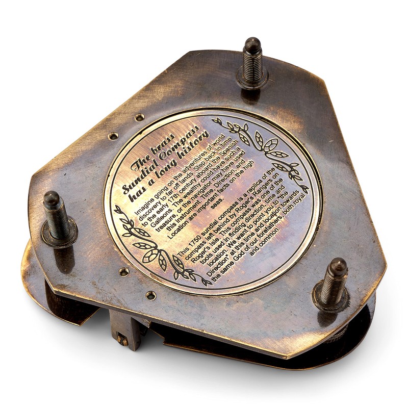 NKlaus Roger's Rangers 11680 Sundial Compass Antique Brass Replica 8