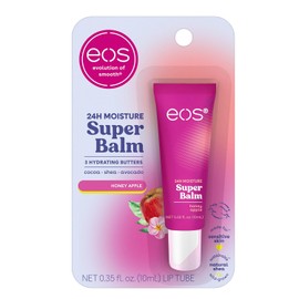 eos 24H Moisture Super Balm - Tratamiento labial de manzana miel, día o noche, hecho para pieles sensibles, bálsamos labiales e hidratantes, 0.35 onzas líquidas