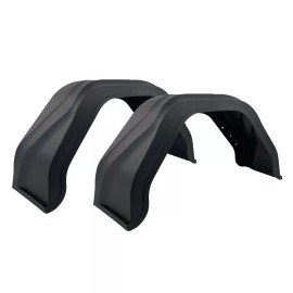 Knott (2) Black Plastic Single Axle Boat Trailer PWC Fenders 8.5 in x 28.25 in x 13 in