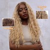 Glueless Long Curly Headband Human Hair Half Wig, Ombre Linen