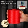 BUTUZE 210D Waxed Thread, 880Yards, Flat Waxed Thread for Leather