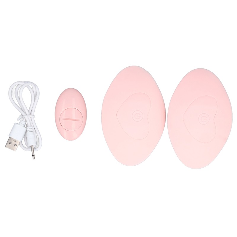 2pcs Wireless Lactation Massager 10 Vibration Levels Rechargeable Portable Remote