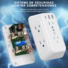 RENDIN Multicontacto,Enchufe de Carga de Tres Lados,Regleta Multicontacto Multifuncional,con USB