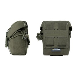IDOGEAR Tactical Frag Grenade Pouch MOLLE Tool Pouch Ultility EDC Mini Waist Storage Bag with Adjustable Function(Ranger Green)