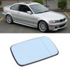 Right Hand Blue Heated Wing Door Mirror Glass Fit for