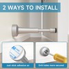 2PCS Aluminum Spring Door Stopper Wall Mount – 4.33 Inch